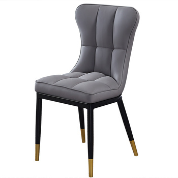 Light luxury dining chair modern minimalist home Nordic style restaurant hotel stool leisure back desk table